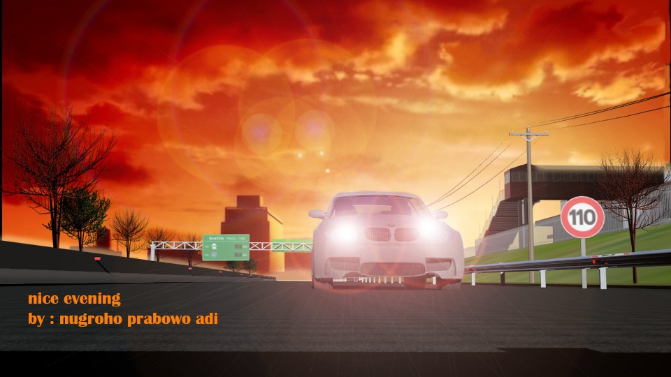 high way animated bmw cars preview image 1